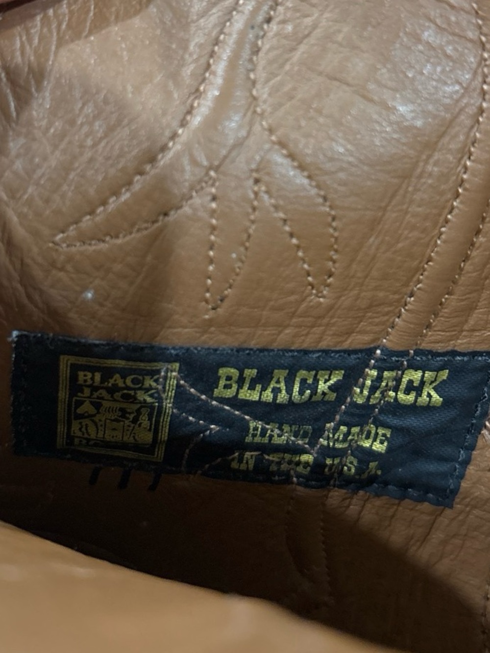 VTG Black Jack Handmade Brown Exotic Caiman Leather Western Boots Men’s 10.5 D - Picture 3 of 10